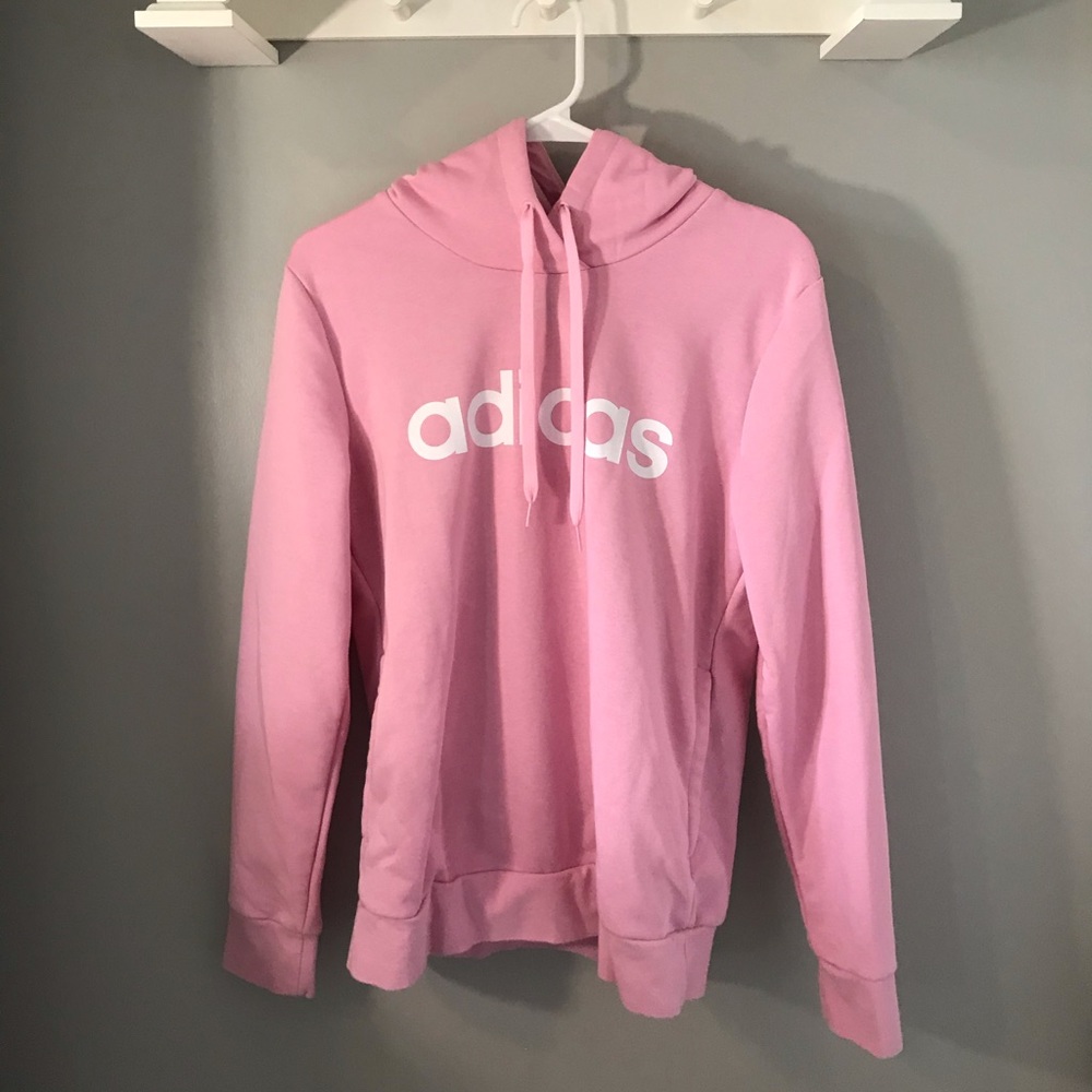 SOLD adidas pink hoodie
